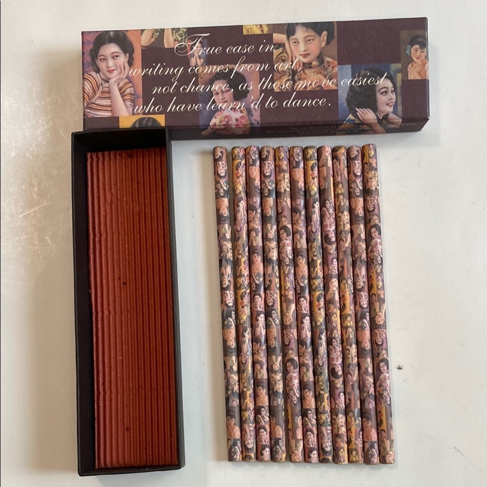 Artistic Pencil Set with Asian Design 11 pencils and box - Picture 5 of 8